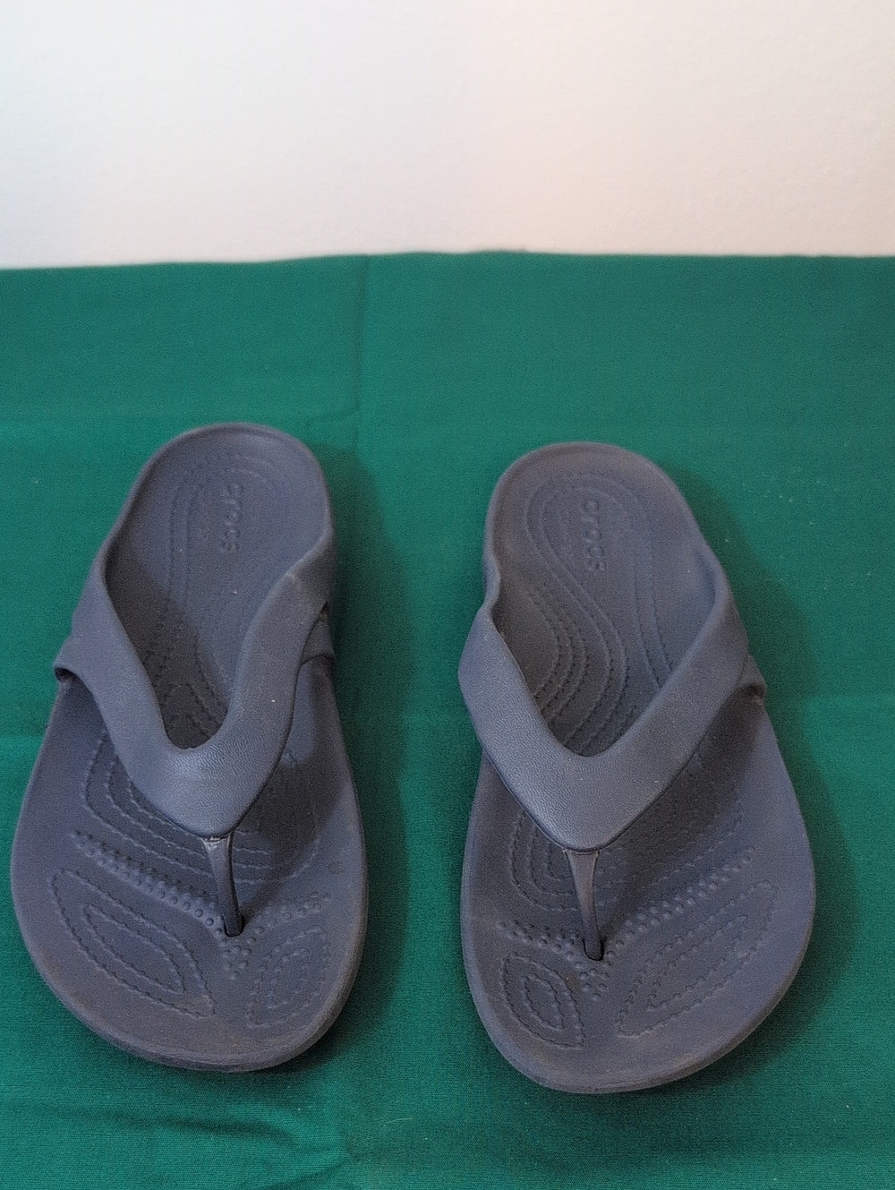 CROCS Navy Blue Clog Sole Detail